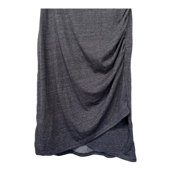 NWT Treasure & Bond | Navy Night Heather Ruched Side Sleeveless Dress - Picture 5 of 6